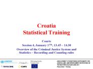 Croatia Statistical Training