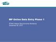 MP Online Data Entry Phase 1 RDWG Market Requirements Workshop November 06, 2013 PowerPoint PPT Presentation