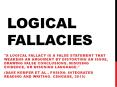 Logical Fallacies PowerPoint PPT Presentation