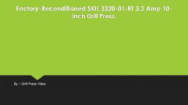 RIKON 30-120 13-Inch Drill Press