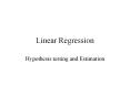 Linear Regression PowerPoint PPT Presentation