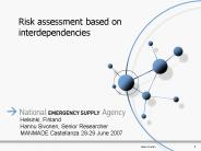 Risk assessment based on interdependencies