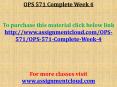 OPS 571 Complete Week 4 PowerPoint PPT Presentation