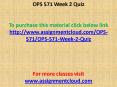OPS 571 Week 2 Quiz PowerPoint PPT Presentation