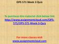OPS 571 Week 3 Quiz PowerPoint PPT Presentation