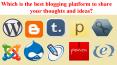 Which is the best blogging platform to share your thoughts and ideas PowerPoint PPT Presentation