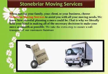 Affordable Moving Service‎ Dallas-Stonebriar Moving Services