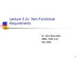 Lecture 5.2c: Non-Functional Requirements PowerPoint PPT Presentation