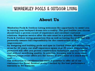 Renovations Winberly TX