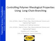 Controlling Polymer Rheological Properties Using Long-Chain Branching