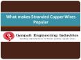 What Makes Stranded Copper Wires Popular PowerPoint PPT Presentation