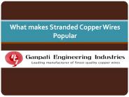 What Makes Stranded Copper Wires Popular