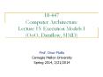 18-447 Computer Architecture Lecture 15: Execution Models I (OoO, Dataflow, SIMD) PowerPoint PPT Presentation