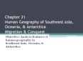 Chapter 31 Human Geography of Southeast Asia, Oceania, PowerPoint PPT Presentation
