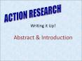 Writing it Up! Abstract PowerPoint PPT Presentation