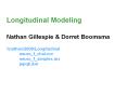 Longitudinal Modeling Nathan Gillespie PowerPoint PPT Presentation