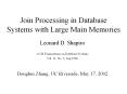 Join%20Processing%20in%20Database%20Systems%20with%20Large%20Main%20Memories PowerPoint PPT Presentation