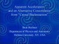 Apparent Acceleration PowerPoint PPT Presentation