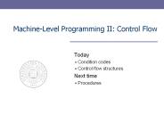 Machine-Level Programming II: Control Flow