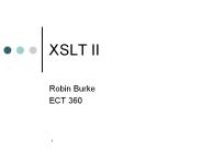 XSLT II