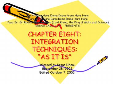 CHAPTER EIGHT: INTEGRATION TECHNIQUES: 