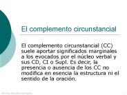 El complemento circunstancial