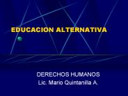 EDUCACION ALTERNATIVA
