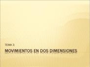 Movimientos en dos dimensiones