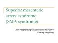 Superior mesenteric artery syndrome (SMA syndrome) PowerPoint PPT Presentation
