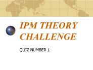 IPM THEORY CHALLENGE