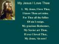 My Jesus I Love Thee PowerPoint PPT Presentation