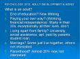 PSYCHOLOGY 2012: ADULT DEVELOPMENT PowerPoint PPT Presentation