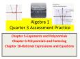 Algebra 1 Quarter 3 Assessment Practice PowerPoint PPT Presentation