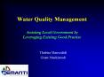 Water Quality Management  Assisting Local Government by Leveraging Existing Good Practise PowerPoint PPT Presentation