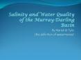 Salinity and Water Quality of the Murray-Darling Basin PowerPoint PPT Presentation