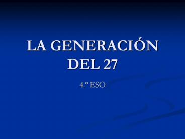 LA GENERACI