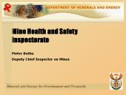 Mine Health and Safety Inspectorate