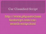 Car Classified Script