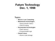 Future Technology Dec. 1, 1998