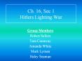 Ch. 16, Sec 1 Hitlers Lighting War PowerPoint PPT Presentation