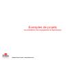 Exemples de projets (documentations d PowerPoint PPT Presentation