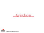 Exemples de projets (documentations d