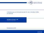 Unterlassung und Schadensersatz f