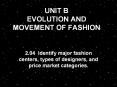 UNIT B EVOLUTION AND MOVEMENT OF FASHION PowerPoint PPT Presentation
