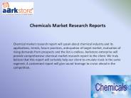 Chemicals Market Research Reports