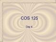 COS 125 PowerPoint PPT Presentation