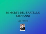 IN MORTE DEL FRATELLO GIOVANNI