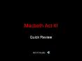 Macbeth Act III PowerPoint PPT Presentation
