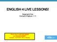 English 4 Live Lessons! PowerPoint PPT Presentation