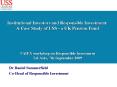 Institutional Investors and Responsible Investment: A Case Study of USS - a UK Pension Fund   TAIEX workshop on Responsible Investment Tel Aviv, 7th September 2009  PowerPoint PPT Presentation